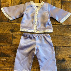 American Girl Nellie's Purple Satin Pajamas - Retired